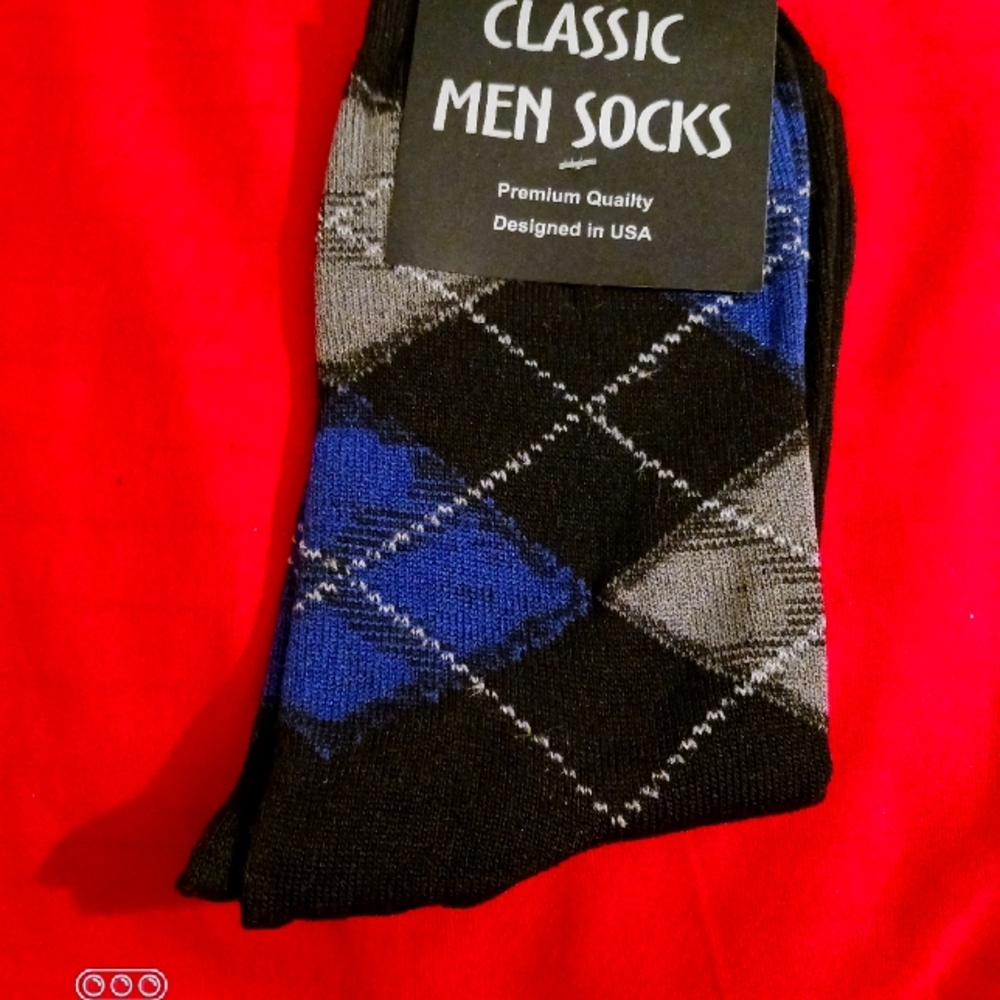 Men's argyle socks size 10 to 13